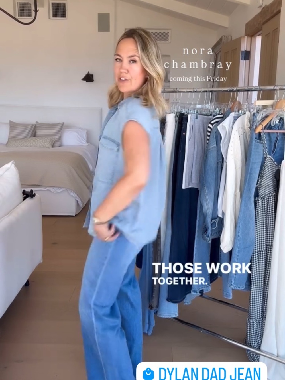 CJLA Nora Chambray Top - Picture 6 of 7